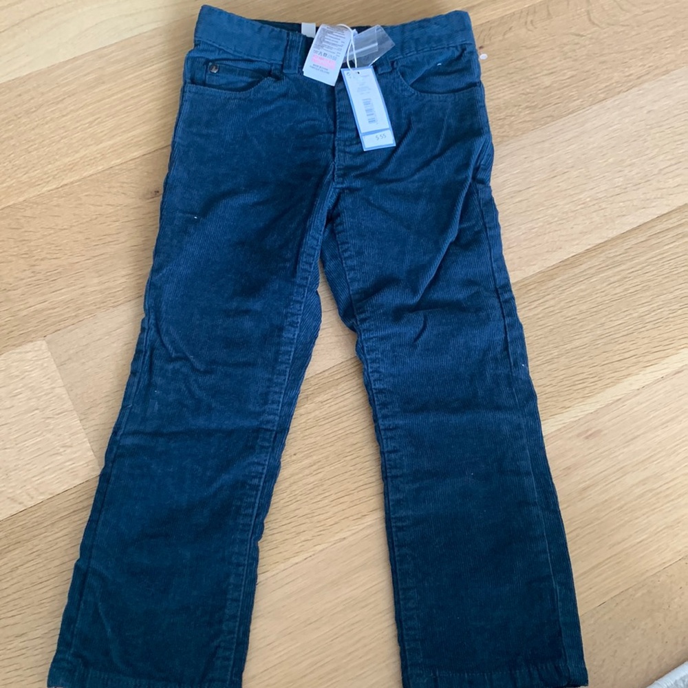Jacadi petrol blue corduroy pants NWT